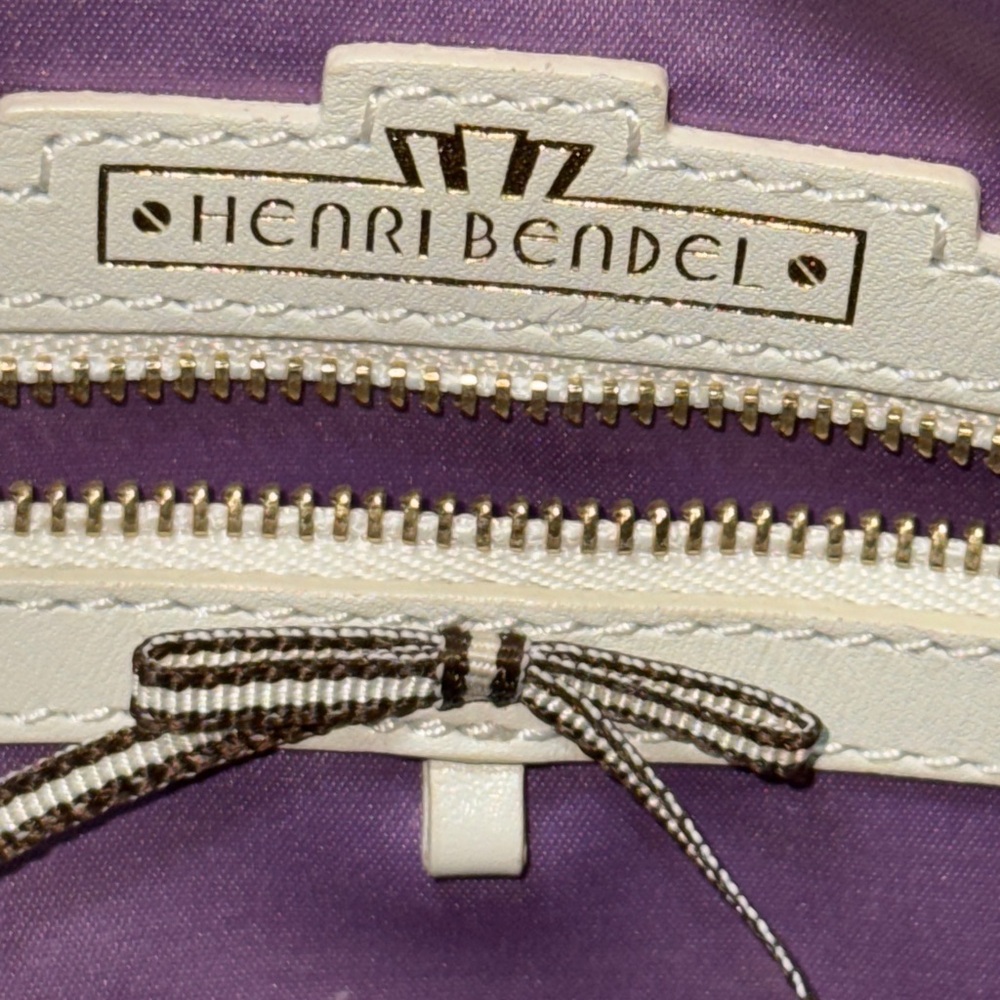Henri Bendel Pink and Orange Satchel with Graphic Design - Picture 10 of 16